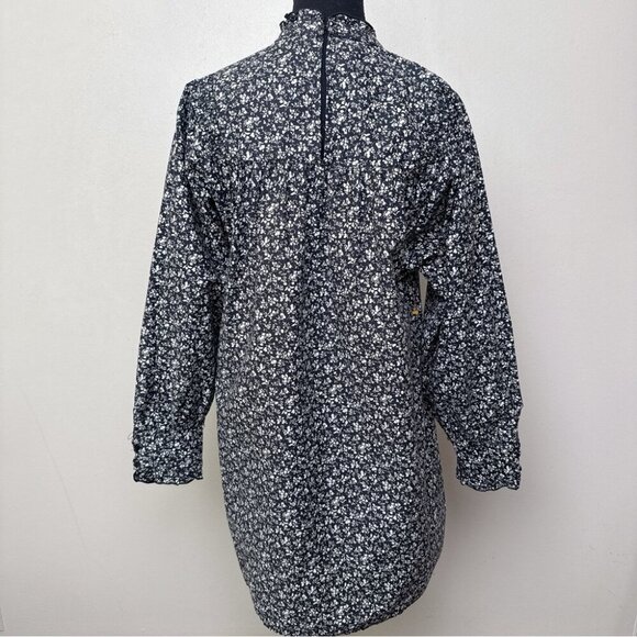 Zara Womens Small Mini Poplin Ditsy Floral Dress - Picture 3 of 15